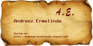 Andresz Ermelinda névjegykártya